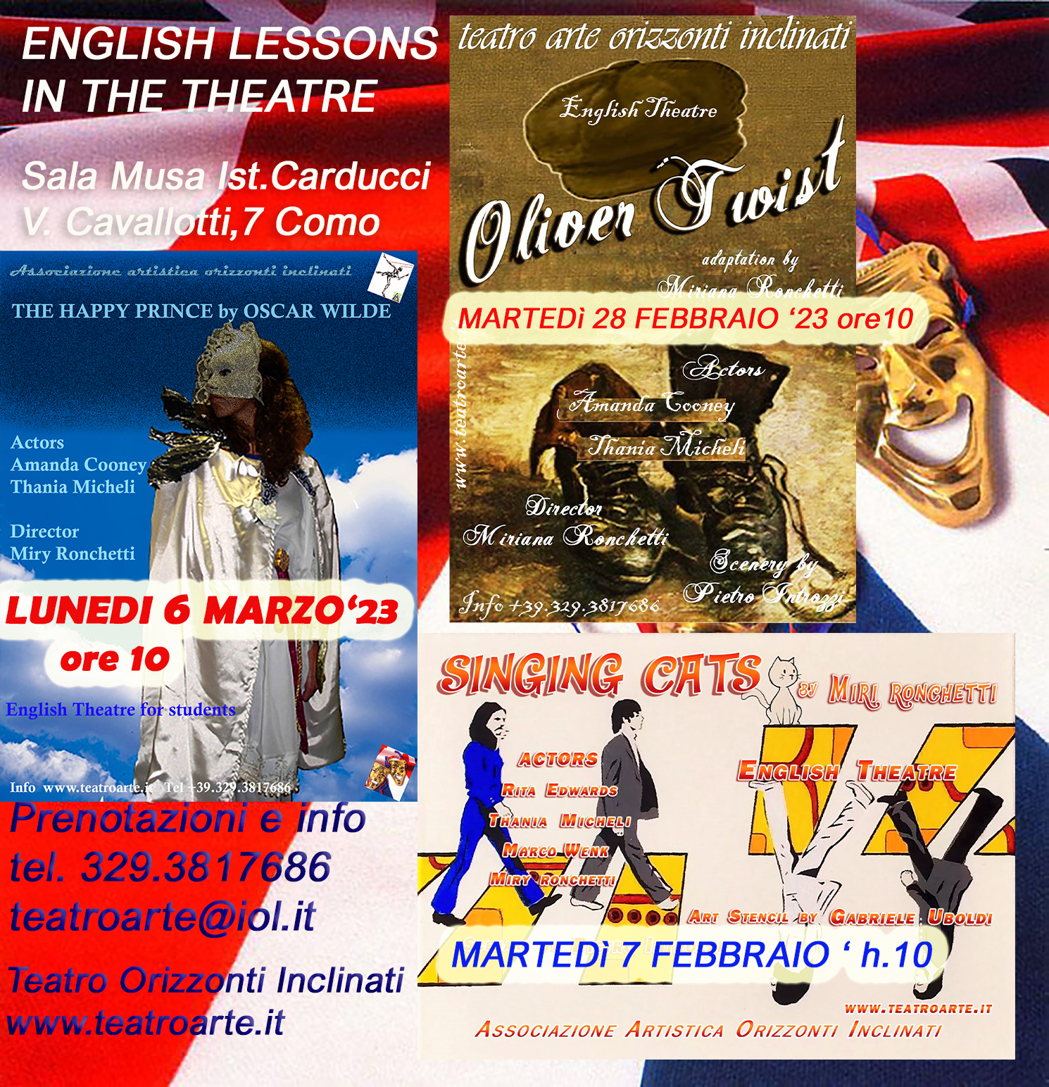 ENGLISH THEATRE 2023 dal 7 febbraio
